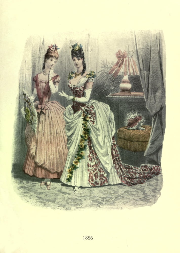 Dame Fashion 1913 Woman of 1886 Canvas Art - Unknown (24 x 36)