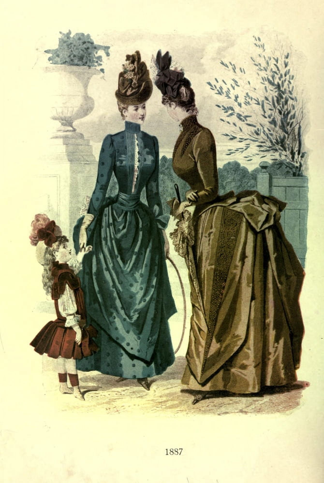 Dame Fashion 1913 Woman of 1887 Canvas Art - Unknown (24 x 36)