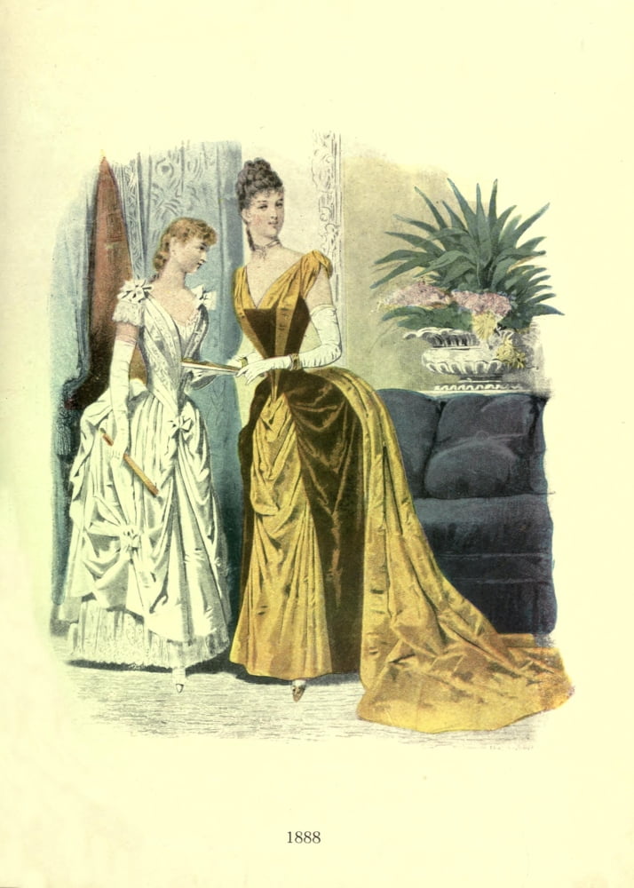 Dame Fashion 1913 Woman of 1888-2 Canvas Art - Unknown (24 x 36)