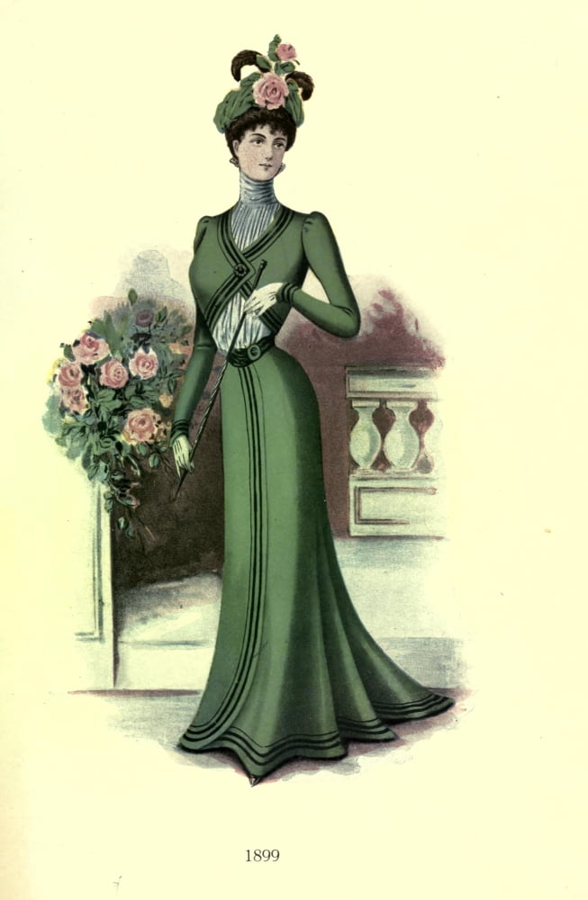 Dame Fashion 1913 Woman of 1899 Canvas Art - Unknown (24 x 36)