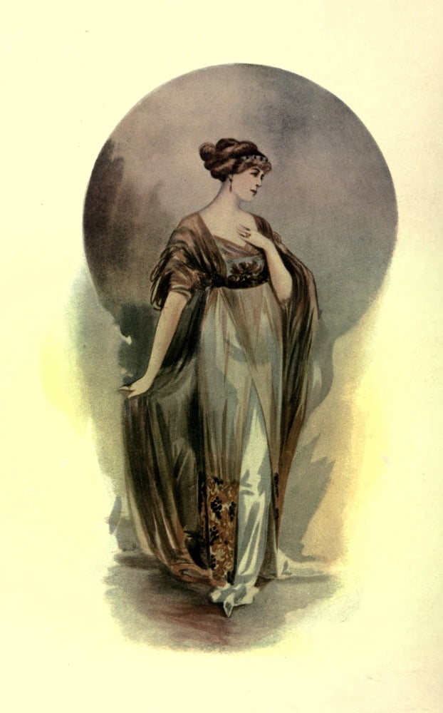 Dame Fashion 1913 Woman of 1912 Canvas Art - Unknown (24 x 36)