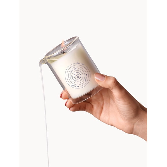 Dame Products Massage Oil Candle - Plant-Based with Kava Kava - Moisturizing and Relaxing - Wild Lust Scent