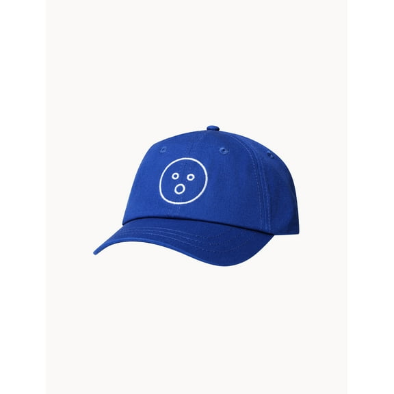 Dame Products O-Face Baseball Cap - Unisex Royal Blue Hat - Adjustable and Comfortable