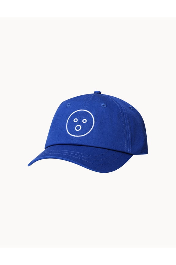 O-Face Baseball Cap - Unisex Royal Blue Hat - Adjustable and Comfortable