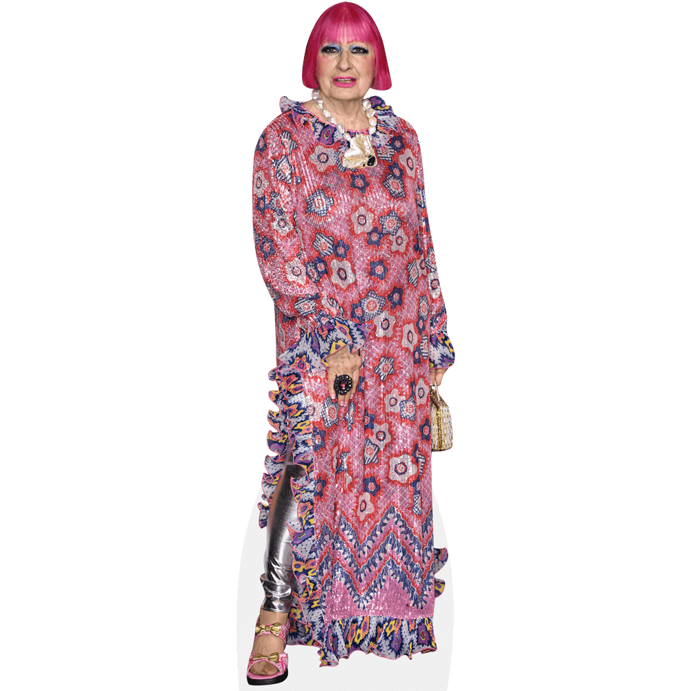 Dame Zandra Lindsey Rhodes (Long Dress) Mini Size Cutout. Standee. -  Walmart.com