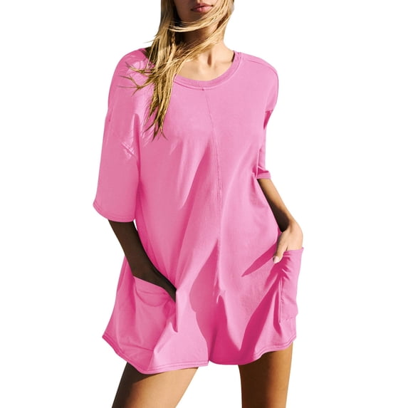 Dames T-shirt rompers: veelzijdig en comfortabel T-shirt romper voor dames in verschillende maten en kleuren - Shop nu!