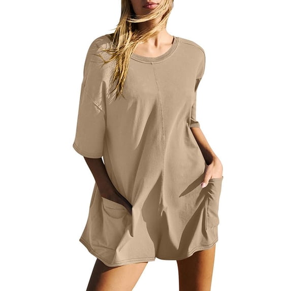 Dames T-shirt rompers: veelzijdig en comfortabel T-shirt romper voor dames in verschillende maten en kleuren - Shop nu!
