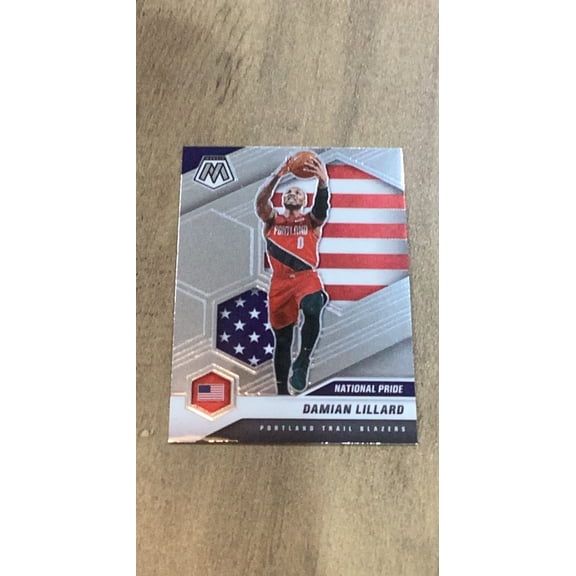 Damian Lillard NBA Portland Trail Blazers 2020-21 Panini Mosaic 246 Trading Card