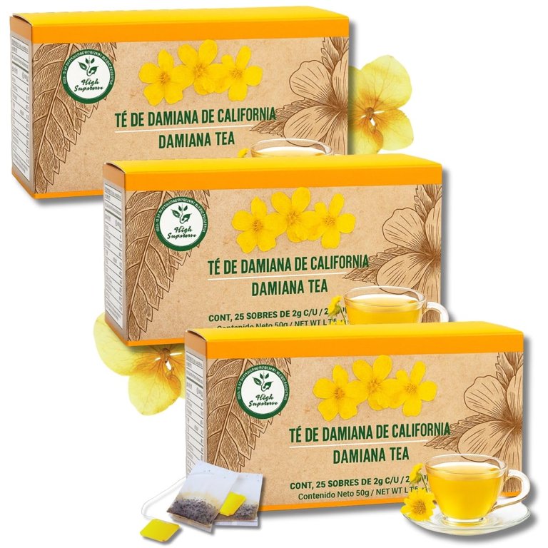 Therbal Te De Hierbas Damiana De California  25 Bolsitas De  Jm