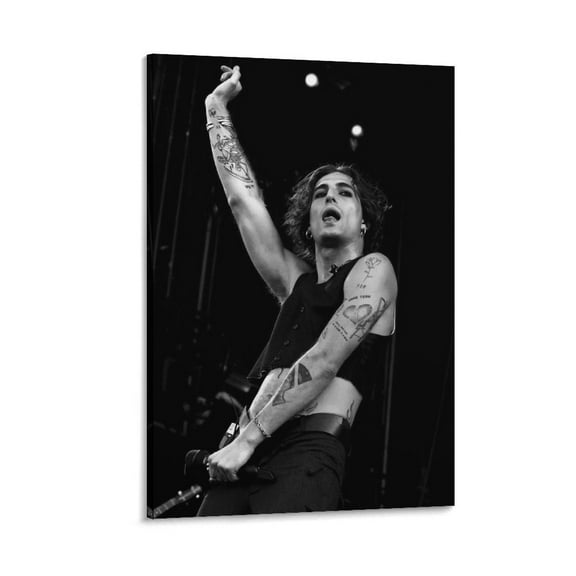 Damiano-David- Art Posters Pop Singer Art Poster Art Poster Canvas Painting Decor Wall Print Photo Gifts Home Modern Decorative Posters 12x18inch(30x45cm)