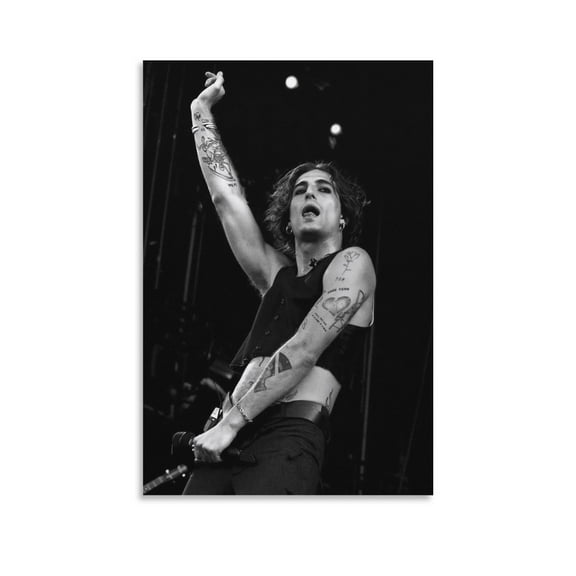 Damiano-David- Art Posters Pop Singer Art Poster Artworks Canvas Poster Room Aesthetic Wall Art Prints Home Modern Decor Gifts 12x18inch(30x45cm)