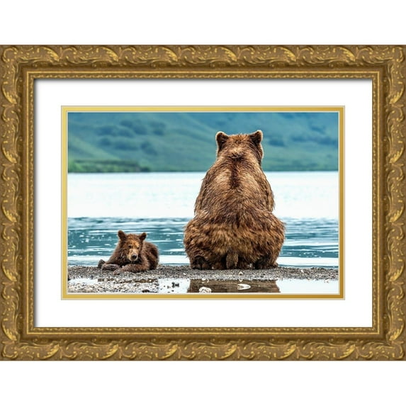 Damico, Giuseppe 32x23 Gold Ornate Wood Framed with Double Matting Museum Art Print Titled - Opposites