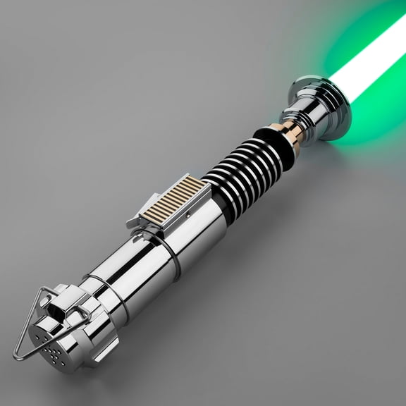 DamienSaber Classic Vintage Metal Hilt Light Sword Bluetooth Heavy Dueling Prop Infinite Color Changing Smooth Swing 34 Sound Fonts for Adult Collectors