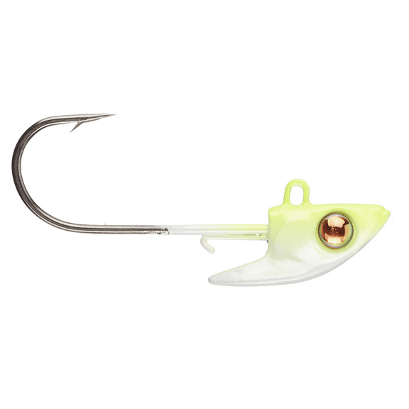 Damiki Rig Jig Heads Chartreuse 1/4oz 2/0