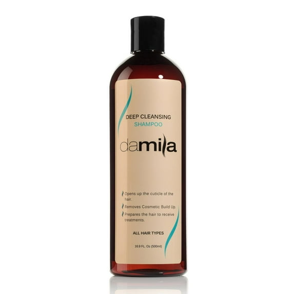 Damila Deep Cleansing Shampoo - Clarifying Shampoo For All Hair Types - Use Before Keratin Treatment, 16.9 fl. oz.