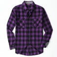 thumbnail image 1 of Damipow Men's Flannel Shirts Plaid Long Sleeve Button Down Shirt,Sizes S-2XL,Mens Shirts, 1 of 5