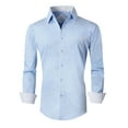 thumbnail image 1 of Damipow Mens Button Down Shirts Regular Fit Long Sleeve Cotton Dress Shirt,Sizes S-2XL,Mens Shirts, 1 of 6
