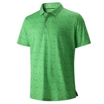 Jgfou Donut and Blue Print Golf Shirts for Men Dry Fit Performance ...