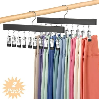 For Women 10 Pack Heavy Duty Pant Hangers Non-Slip Clips For