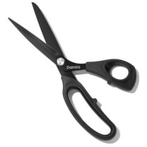 Damita 8.5" Heavy Duty Sewing Scissors - Black Titanium Coated, Premium Forged Fabric Scissors