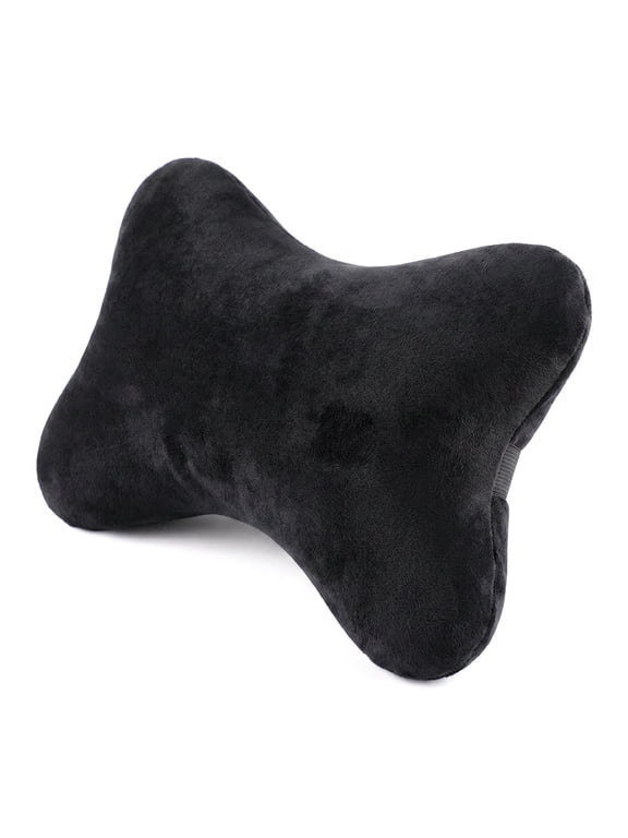 Memory Foam Car Neck Pillow for Travel 100% Cotton Removable Cover, Adjustable Strap, Neck Pain Relief, Universal Fit for Car Truck SUV