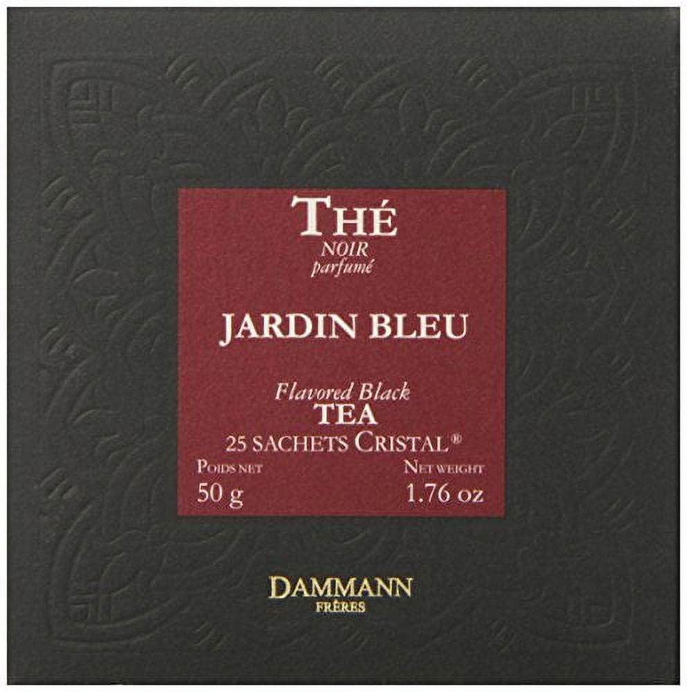 Dammann Freres Sachets, Jardin Bleu Tea Bags, Premium Gourmet French Black  Tea, Blend Strawberry, Rhubarb Flavors, 25 Count (Single Pack)  (SYNCHKG055739) 