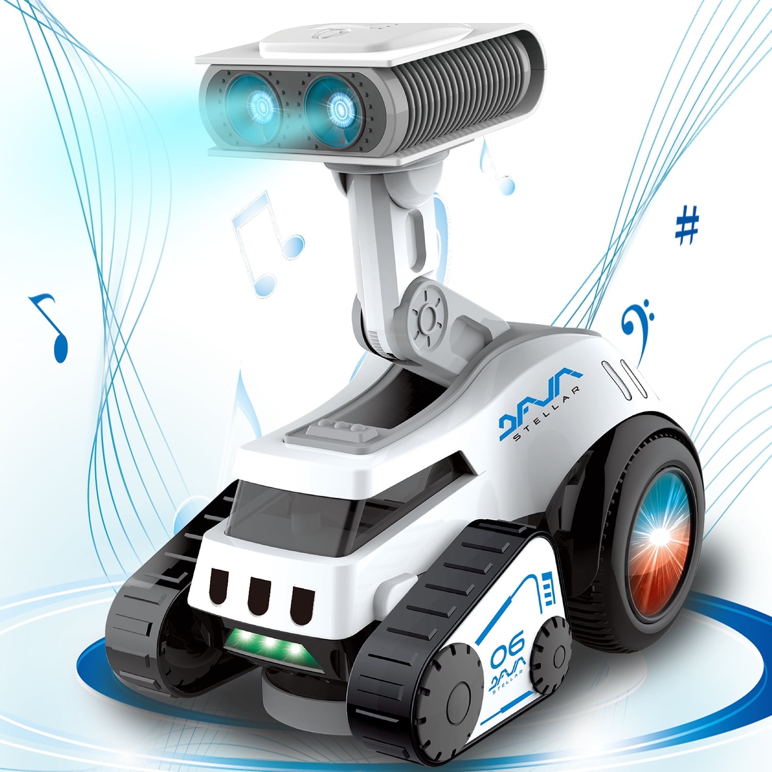 Dammyty AI Robot Toy - Spinning/Dancing with Music & Lights