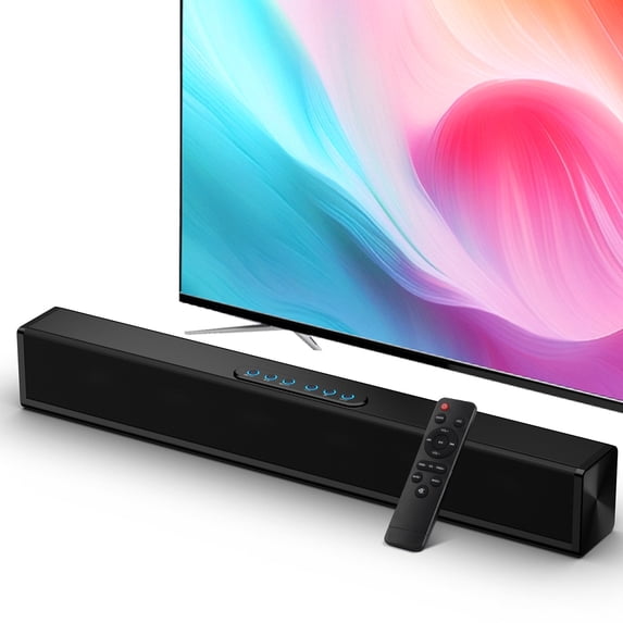 DAMMYTY 22 in Black Sound Bar for TV, 3D Surround Sound System, 60W with Built-in Subwoofer
