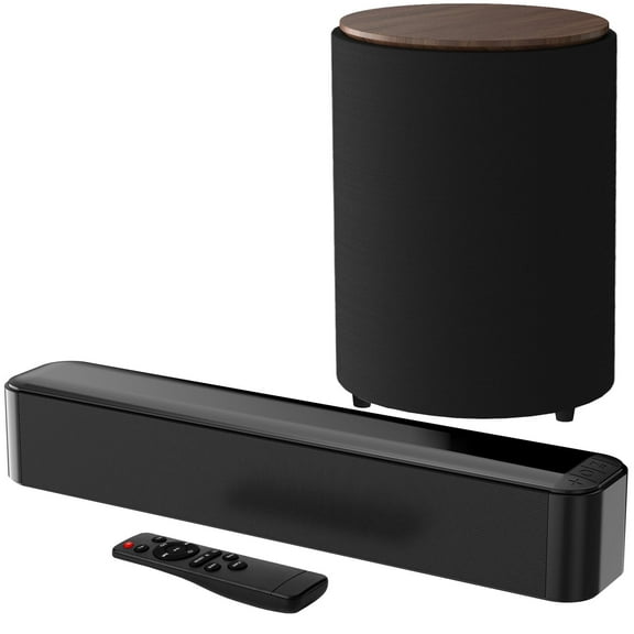 Dammyty Sound Bar for TV, Bluetooth 5.4 Soundbar with Subwoofer, 3D Surround and Bass Adjustable Home Theater TV Speakers