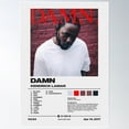 thumbnail image 1 of Damn By Kendrick Lamar Album Poster Poster Wall Art, Modern Wall Decor For Living Room Bedroom, 12x18 UNFRAMED, 1 of 3