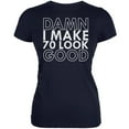 thumbnail image 1 of Damn I Make 70 Look Good Navy Juniors Soft T-Shirt - X-Large, 1 of 1