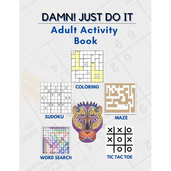 Damn! Just Do It: Adult Activity Book, (Paperback)