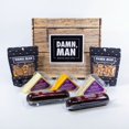 thumbnail image 1 of Damn, Man Delicatessen Box - Meat, Cheese, & Gourmet Nuts - Charcuterie Board Snacks - 7 Pieces, 1 of 9