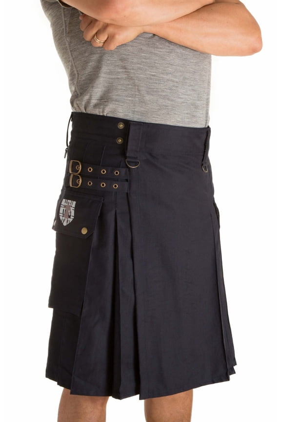 Men's Greenhorn Utility Kilt, Navy, Small
