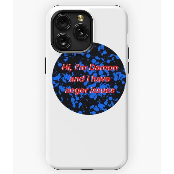 Damon Salvatore Graphic Fan Art Vampire Diaries A954 Phone Case for iPhone 11 to 17 Pro Max