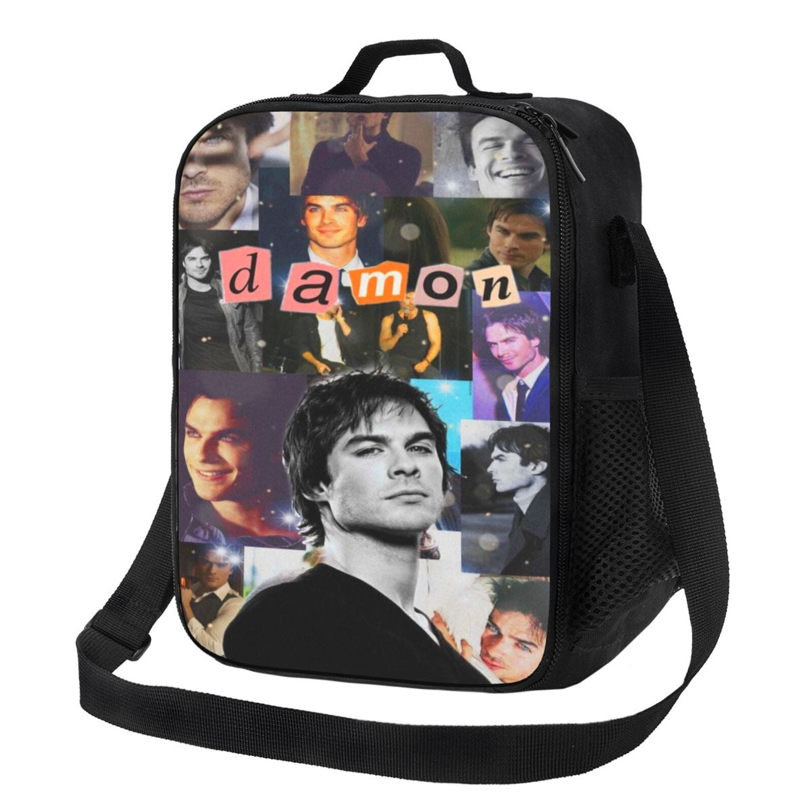 Damon Salvatore Lunch Bag Cute Cartoon Lunch Box for Women Reusable ...