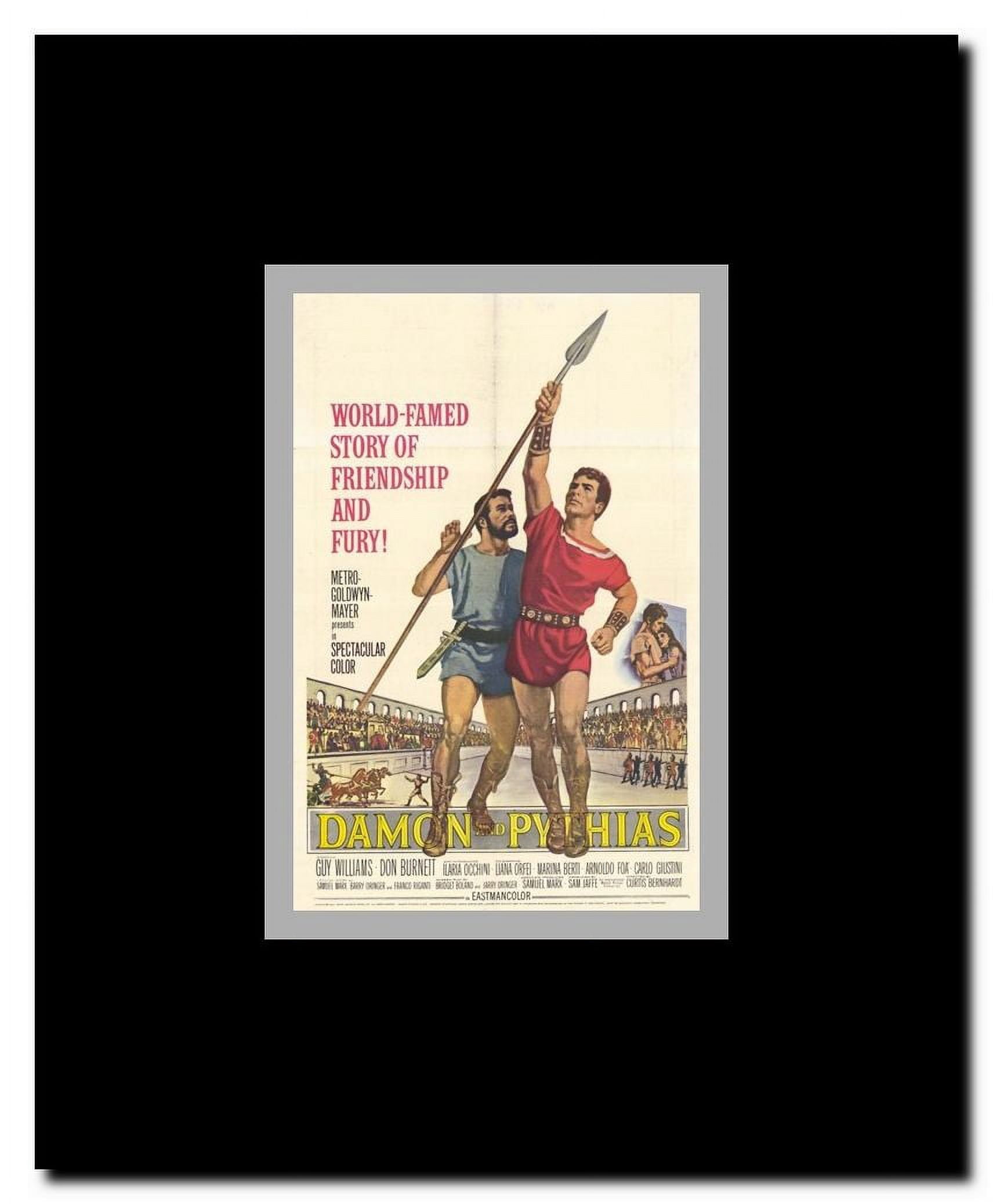 Damon and Pythias Framed Movie Poster