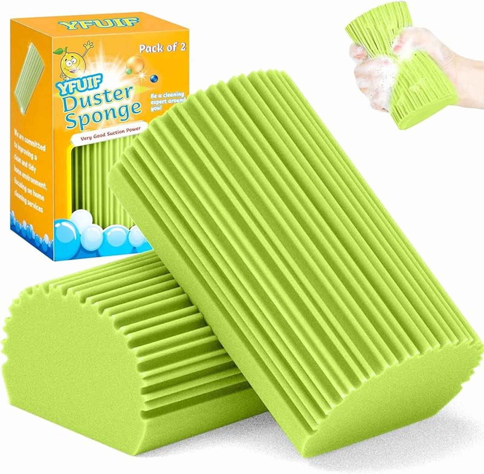 Damp Clean Duster Sponge, Magic Sponge Eraser Baseboard Cleaner Tool ...