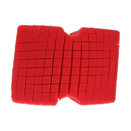 Damp Clean Duster Sponge,PVA Sponge Damp Clean Duster Sponge Large,Thick Car Wash Sponge Non Scratch Durable,Car Household Cleaning Sponge Strong Absorbent,Soft Cleaning Tool Kitchen Sponge Red