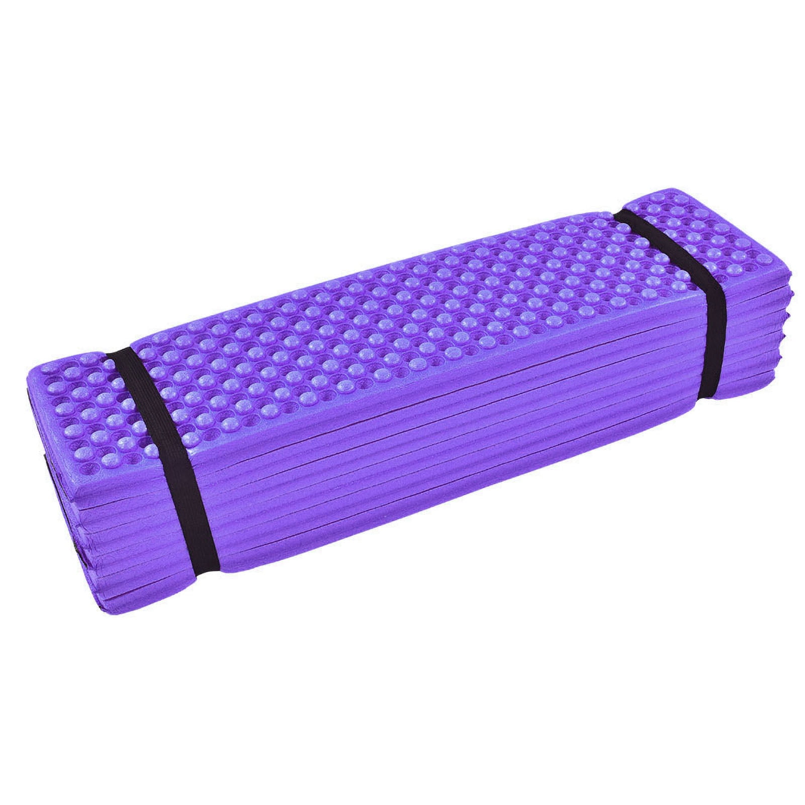 Damp Proof Warmth, Lightweight Foldable Design Ultralight Camping Mat, Memory Foam Mattress for Yoga, Camping, and Various Outdoor Sports (Purple)