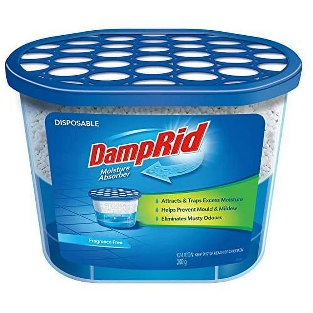 DampRid FG100 Unscented Disposable Moisture Absorber, 10.5Ounce,White