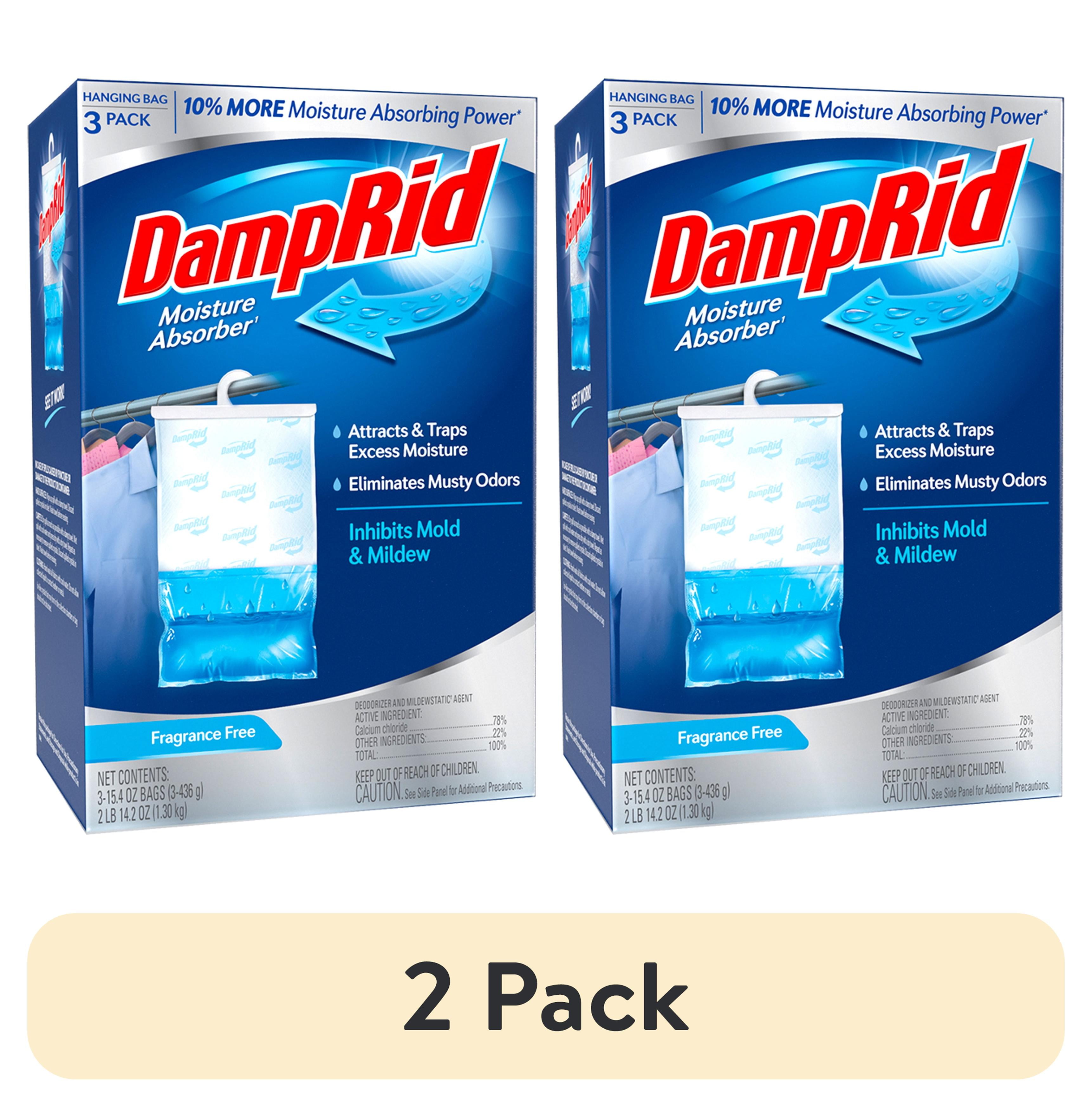 Fragrance-Free Hanging Moisture Absorber Bags, 3 Pack