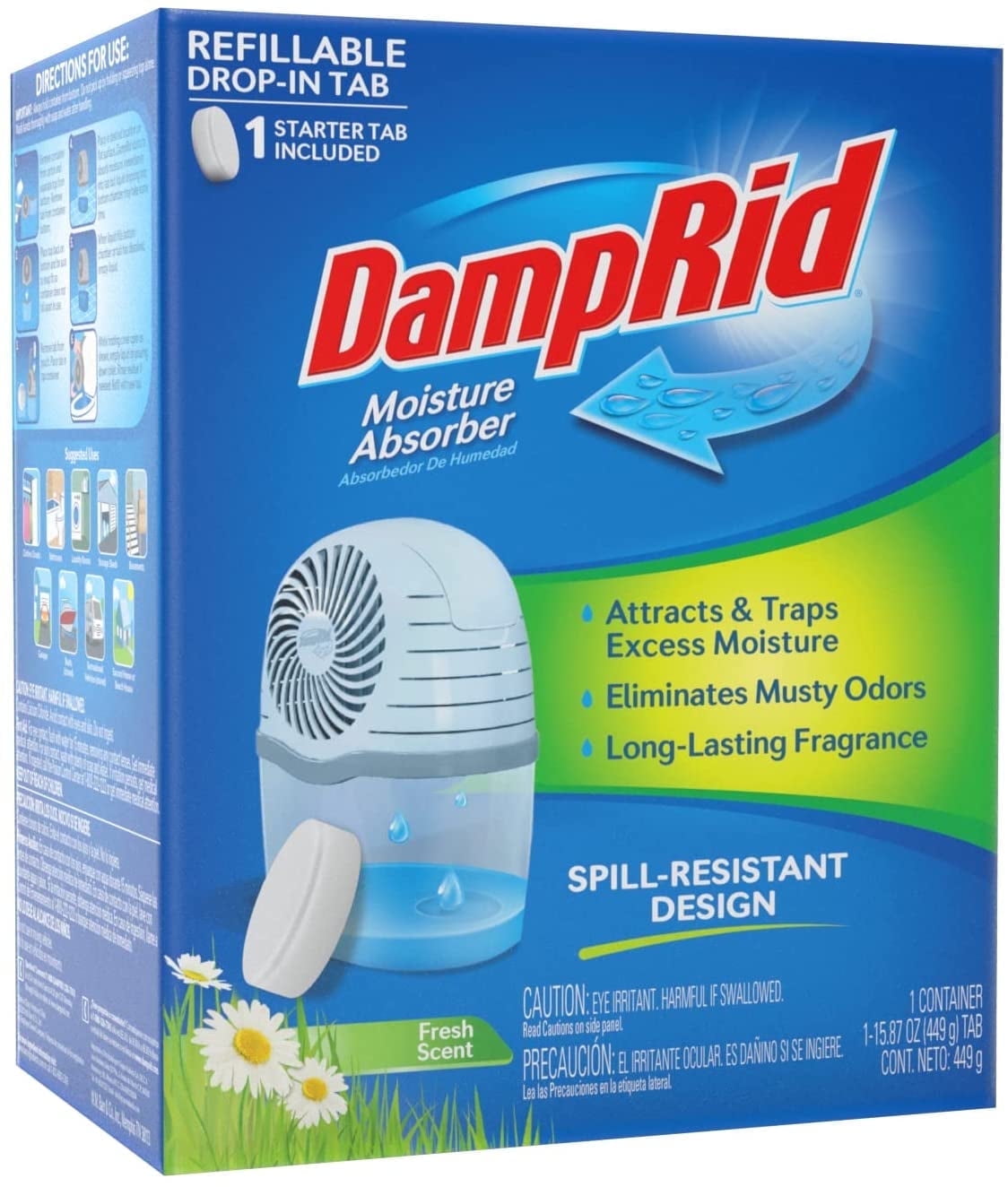 DampRid Fresh Scent Drop-In Tab Moisture Absorber Starter Kit