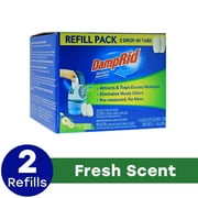 DampRid Fresh Scent Drop-in Tab Moisture Absorber Refill, 15.8 oz., 2 Pack