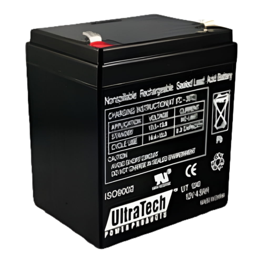 UltraTech UT-1240 12V, 4.5Ah Sealed Lead Acid Alarm Battery UT1240 ISO9001