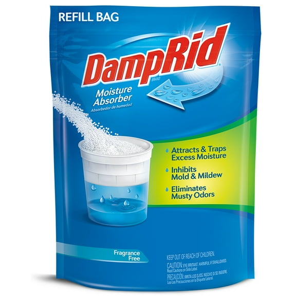 DampRid Moisture Absorber Refill Bag, 42 oz., Fragrance Free