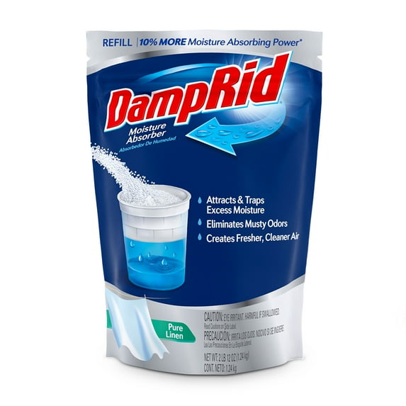 DampRid Moisture Absorber Refill Bag, Pure Linen, 44 oz.