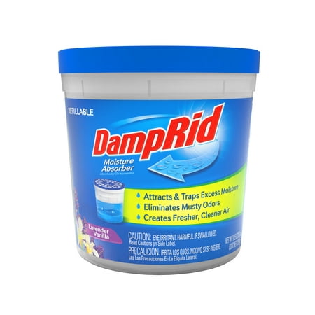 DampRid Refillable Moisture Absorber, 10.5 oz., Lavender Vanilla, 2 Pack