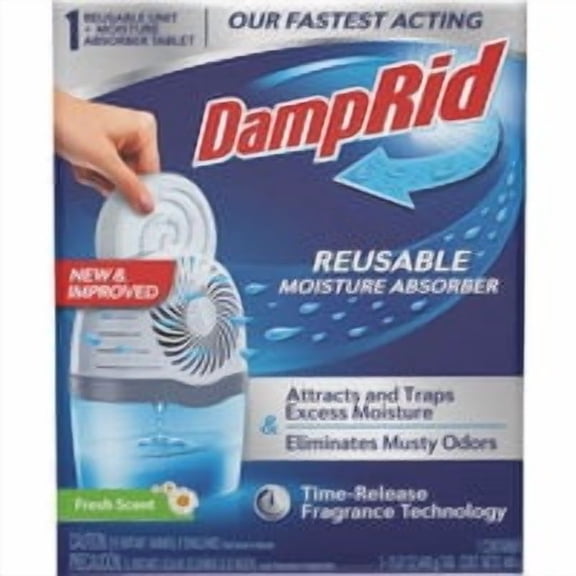 DampRid Spill Resistant Refillable Moisture Absorber - Pack of 10 Residential Use, Standard Application
