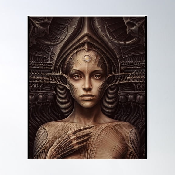 Dampf-Punk-Kunst Hr. Giger Grafik Poster Wall Art, Modern Wall Decor For Living Room Bedroom, 12x18 UNFRAMED